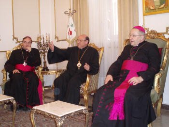 Rencontre du Patriarche Gréc-Malchite Catholique de Terre Sainte. 