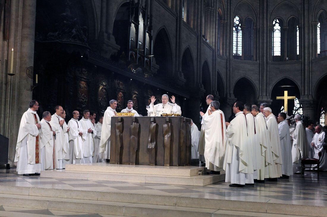Liturgie Eucharistique. © Yannick Boschat / Diocèse de Paris.
