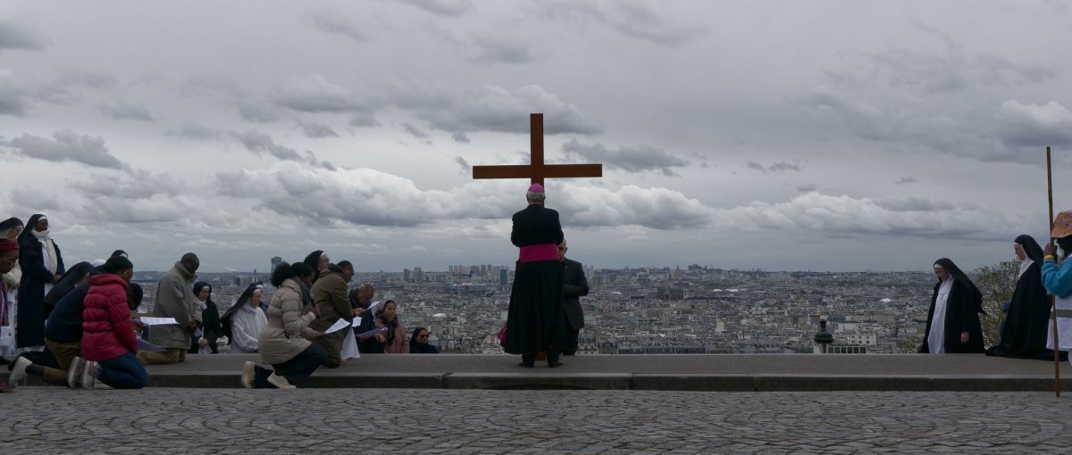 Chemin de croix de Montmartre 2024. © Yannick Boschat / Diocèse de Paris.