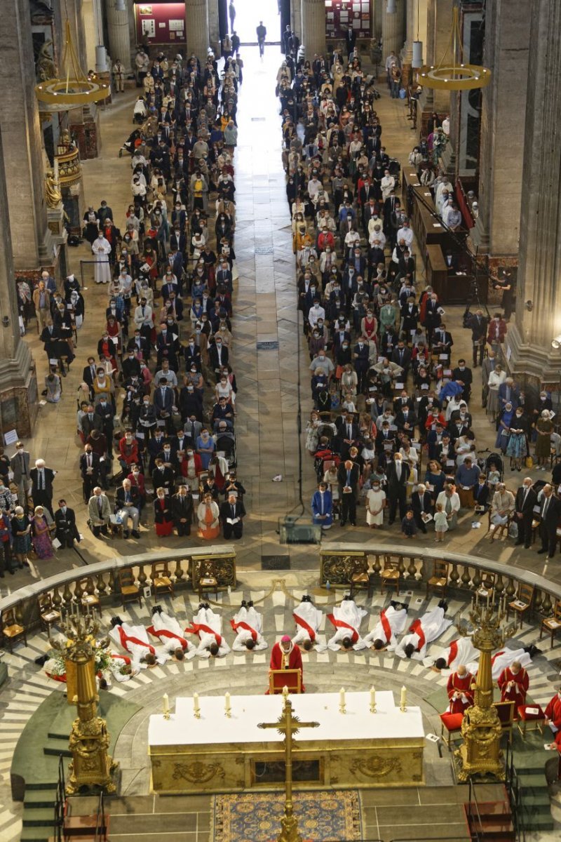 Ordinations sacerdotales 2021 à Saint-Sulpice. © Yannick Boschat / Diocèse de Paris.