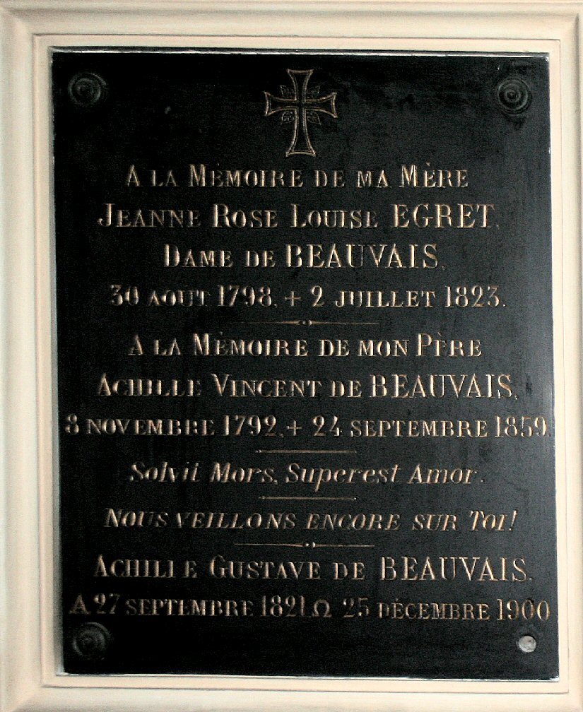 Ex-voto famille de Beauvais. © C. D. A. S..