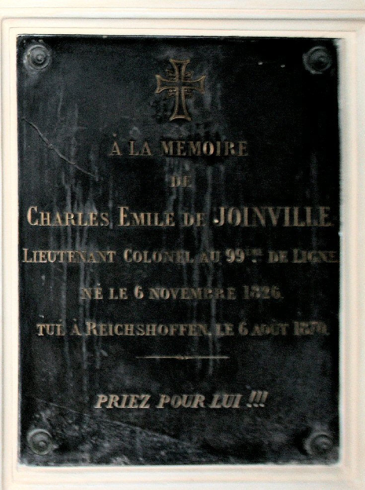 Ex-voto Charles Emile de Joinville. © C. D. A. S..