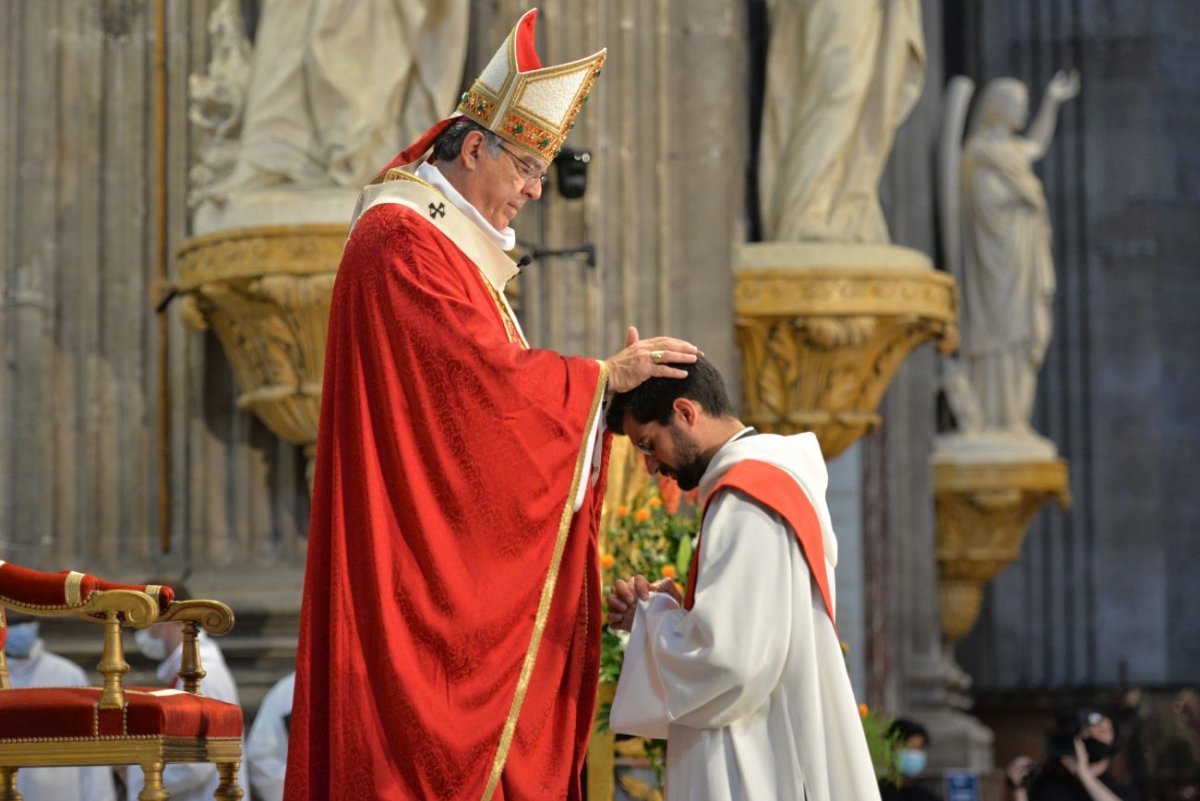 Ordinations sacerdotales 2021 à Saint-Sulpice. © Marie-Christine Bertin / Diocèse de Paris.