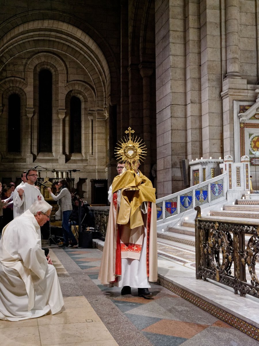 Lancement de la 2e Journée Mondiale des Pauvres au Sacré-Cœur de Montmartre. © Yannick Boschat / Diocèse de Paris.