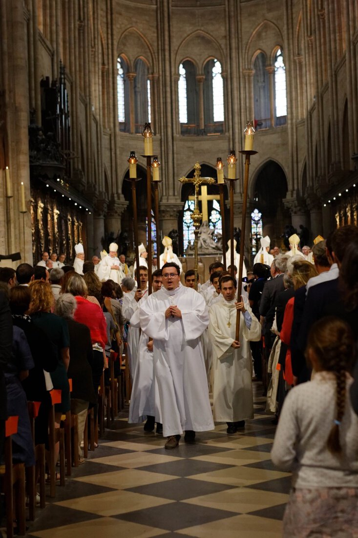 Procession de sortie. © Yannick Boschat / Diocèse de Paris.