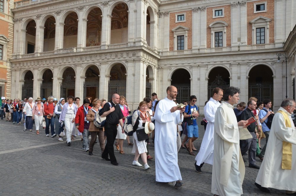 Pèlerinage diocésain à Rome - 29 avril 2013. © Marie-Christine Bertin / Diocèse de Paris.