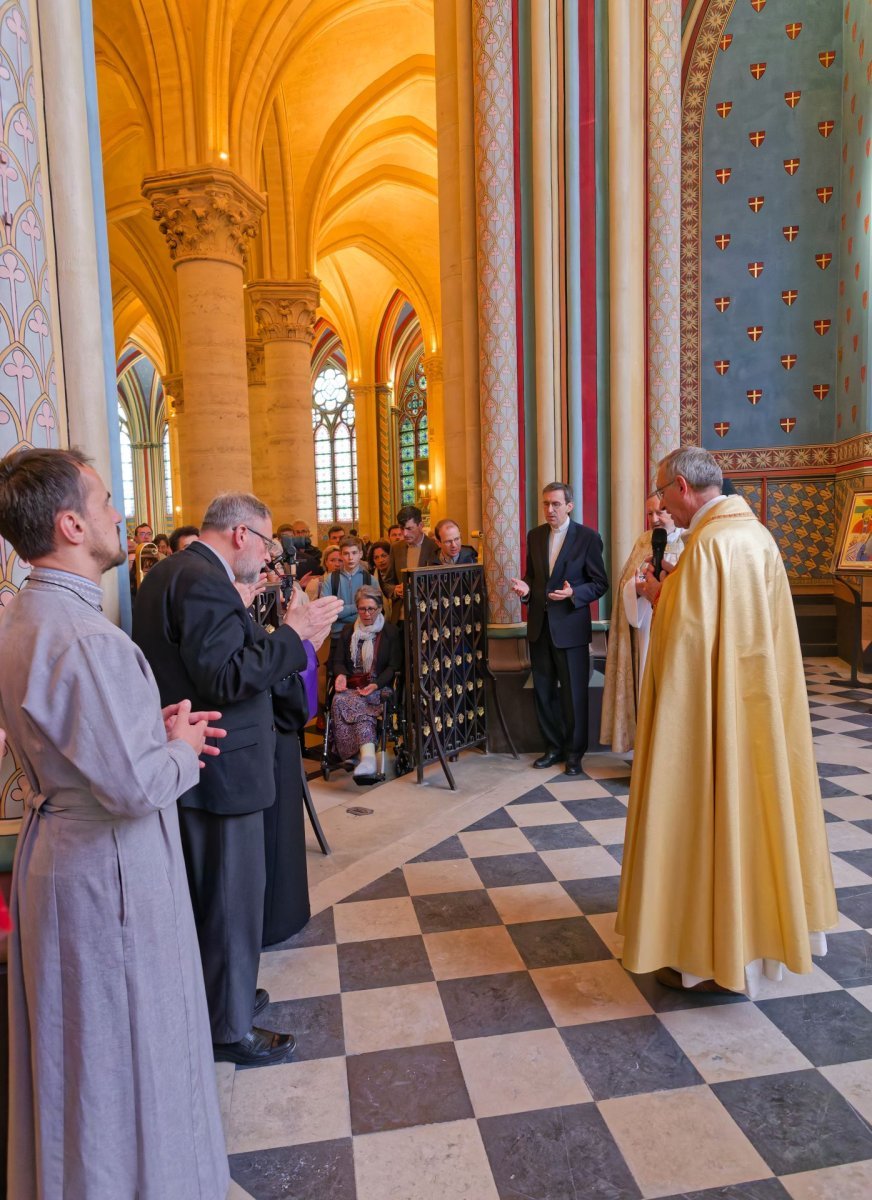 Bénédiction de la chapelle dédiée aux chrétiens d'orient à Notre-Dame (…). © Yannick Boschat / Diocèse de Paris.