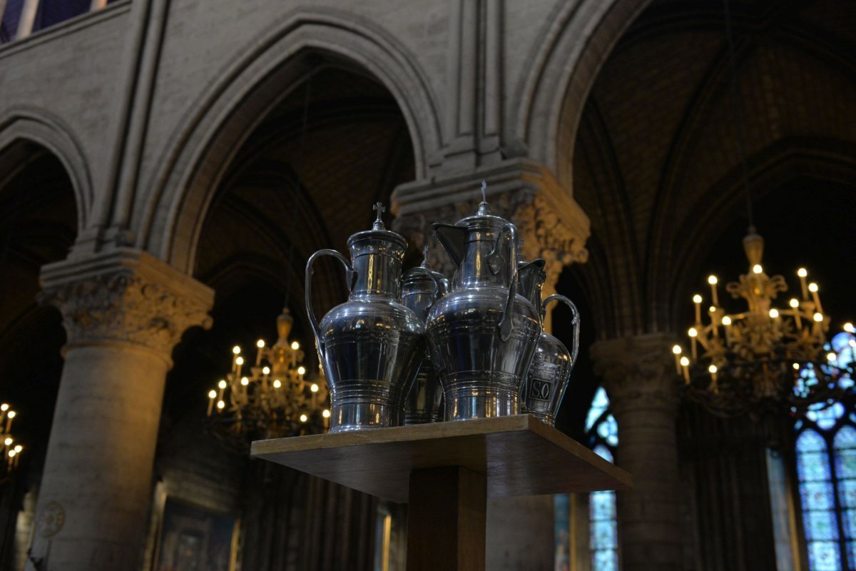 Messe chrismale à Notre-Dame de Paris. © Marie-Christine Bertin / Diocèse de Paris.