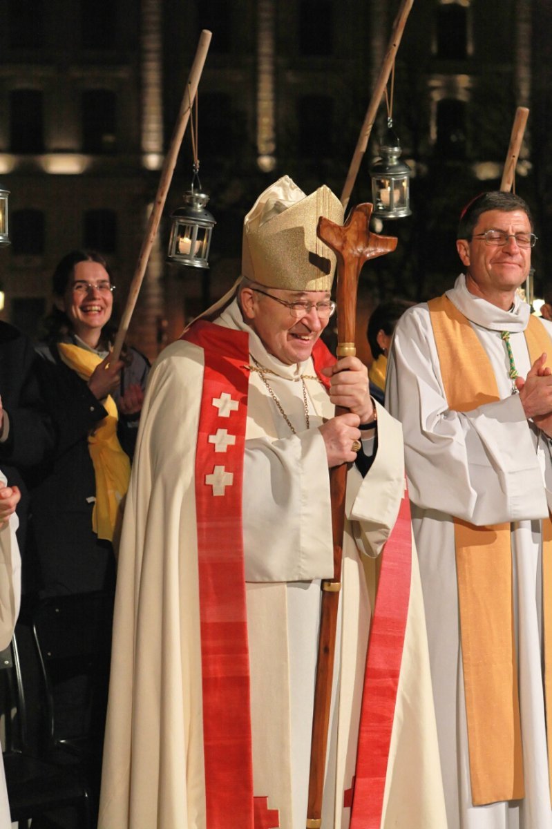 22 novembre 2014, lancement de l'Avent 2014 à Notre-Dame de Paris. © Yannick Boschat.