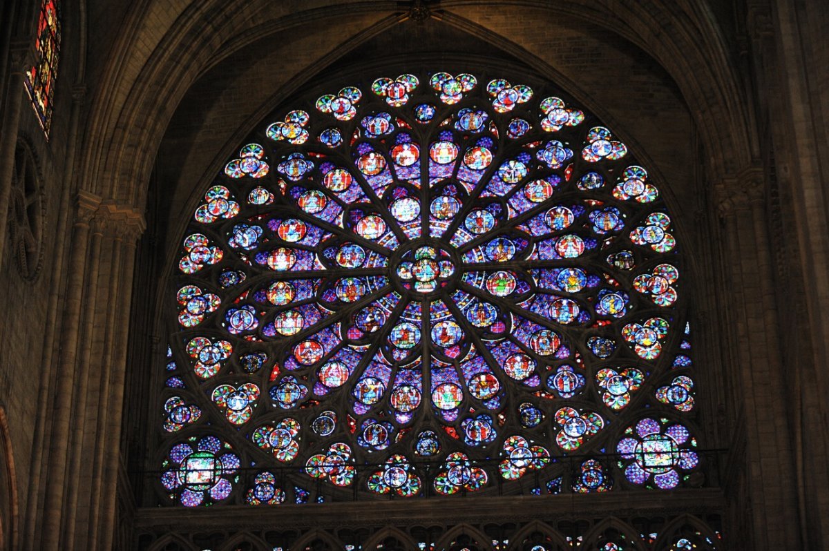 Rosace nord de Notre-Dame de Paris. © Trung Hieu Do.