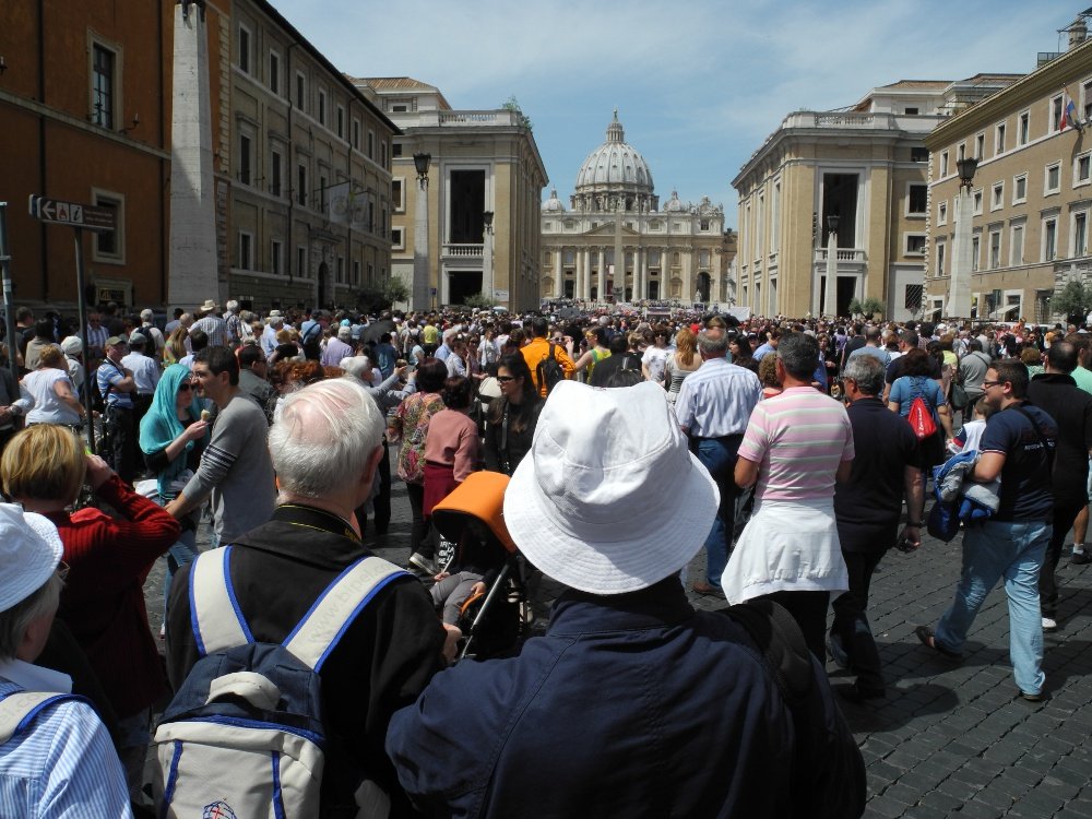 Pèlerinage diocésain à Rome - 28 avril 2013. © Marie-Christine Bertin / Diocèse de Paris.