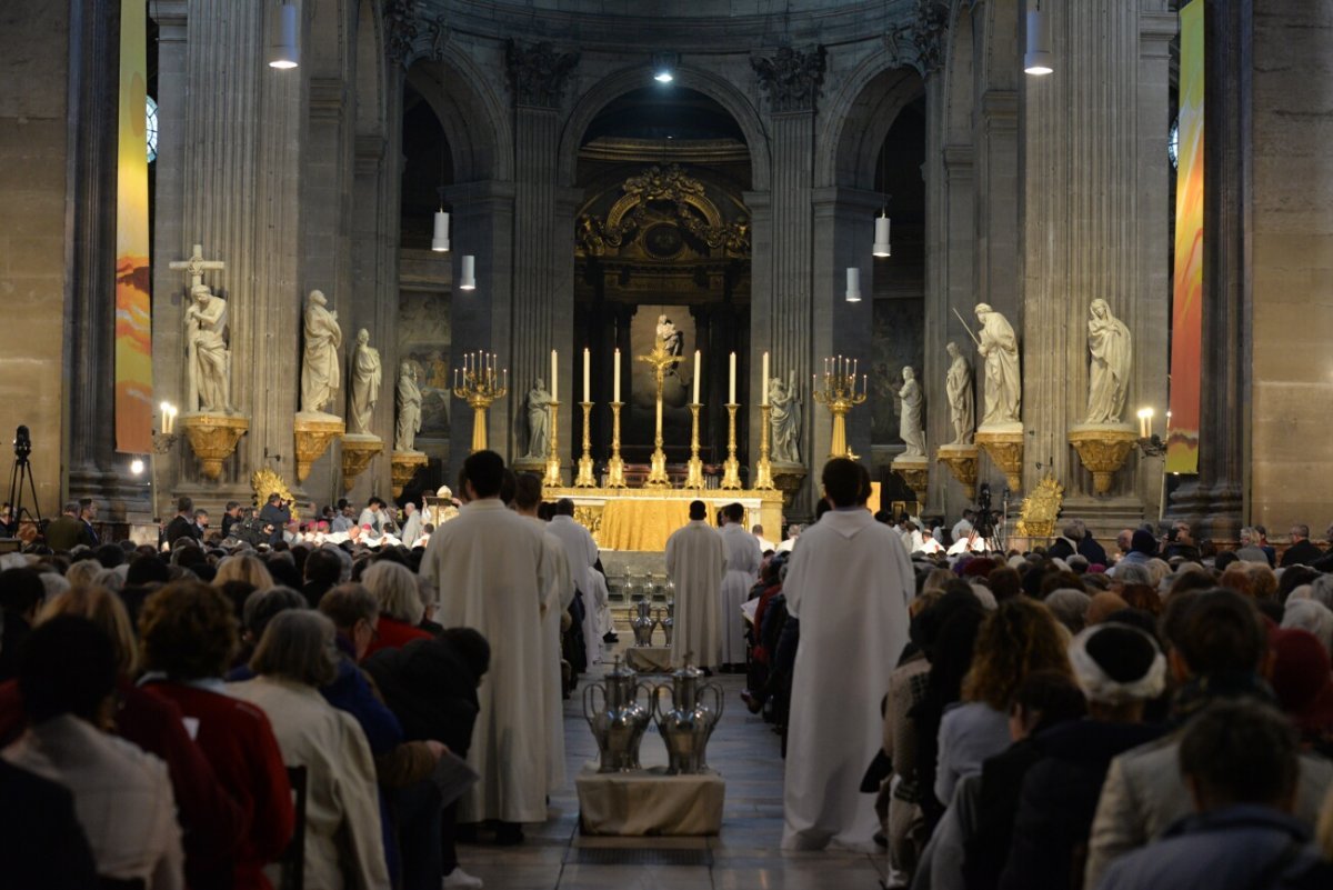Messe chrismale à Saint-Sulpice. (c) Marie-Christine Bertin / Diocèse de Paris.