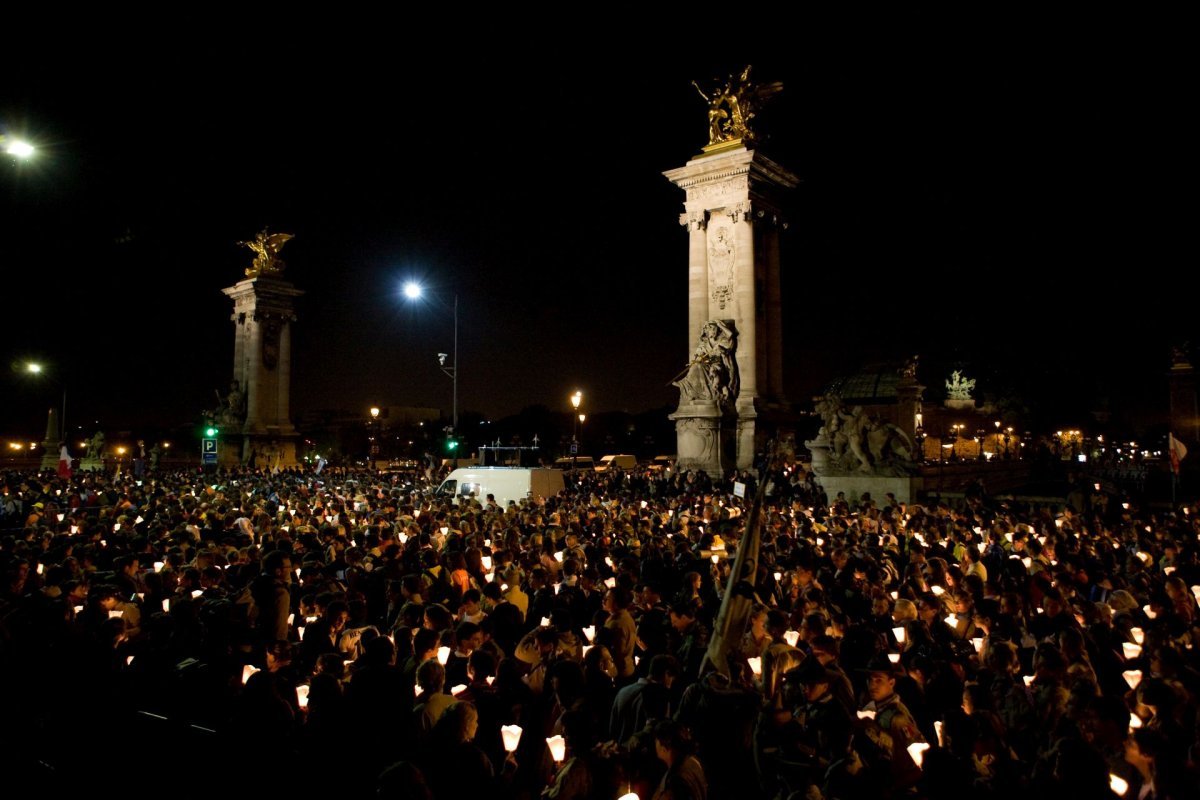 Chemin de Lumière à minuit. © Virginia Castro / Ciric – Reproduction interdite.