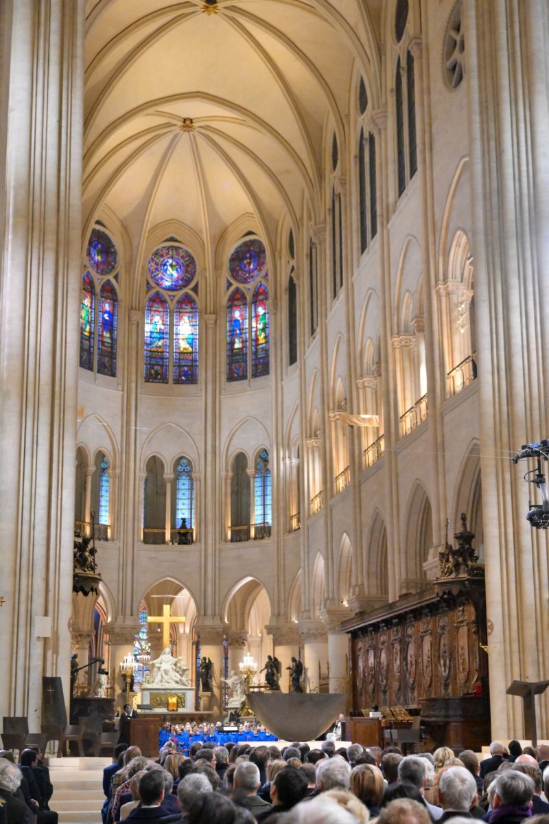 Office de réouverture de Notre-Dame de Paris. © Julio Piatti / Notre-Dame de Paris.