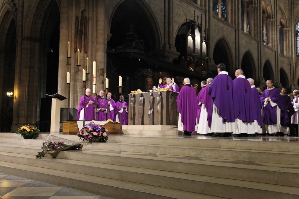 Obsèques de Mgr Michel Pollien. © Yannick Boschat / Diocèse de Paris.