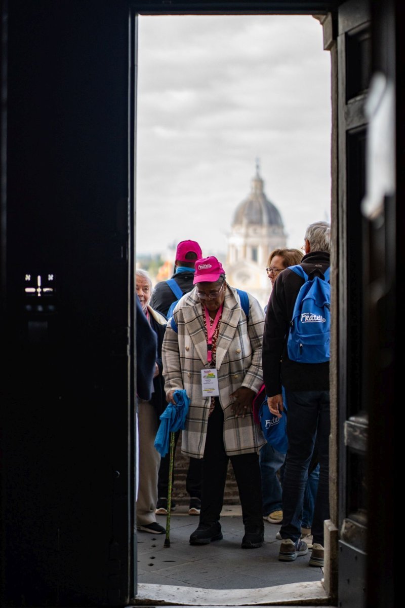 Jubilé des Pauvres à Rome avec Fratello. © Marine Clerc.
