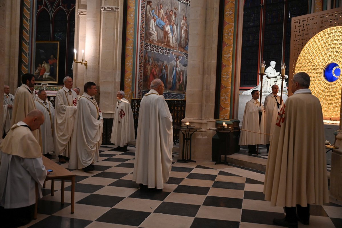 Retour de la Couronne d'épines à Notre-Dame de Paris. © Marie-Christine Bertin / Diocèse de Paris.