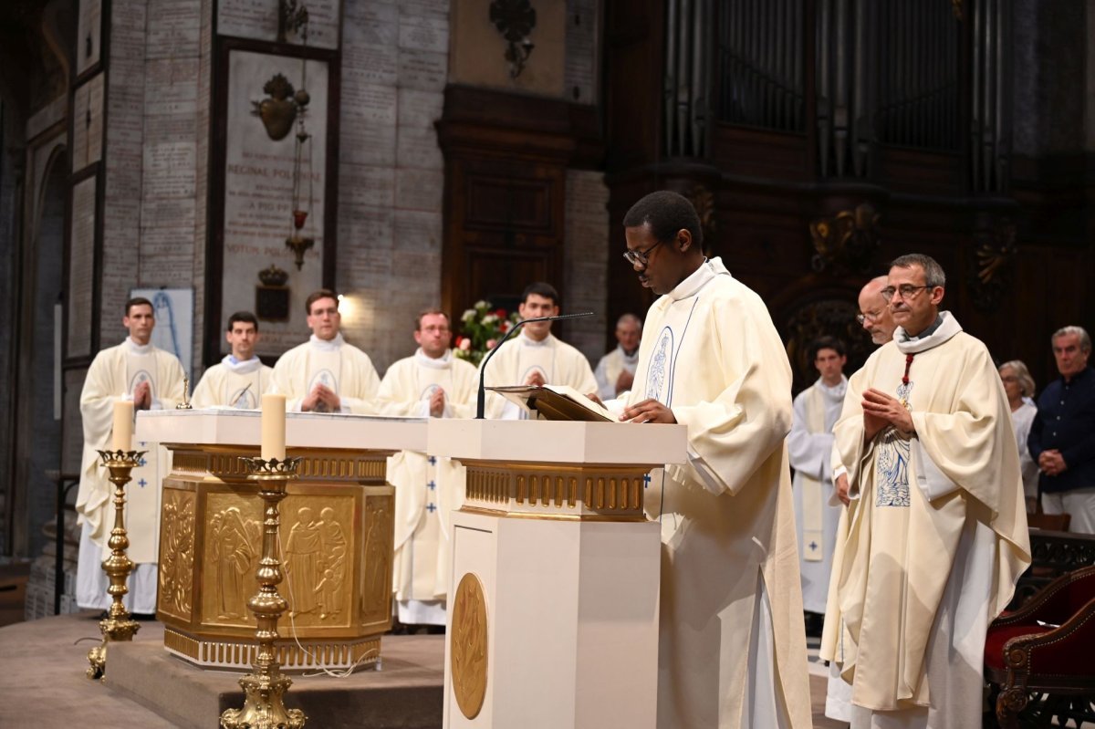 Messe des nouveaux prêtres à Notre-Dame des Victoires. © Marie-Christine Bertin / Diocèse de Paris.