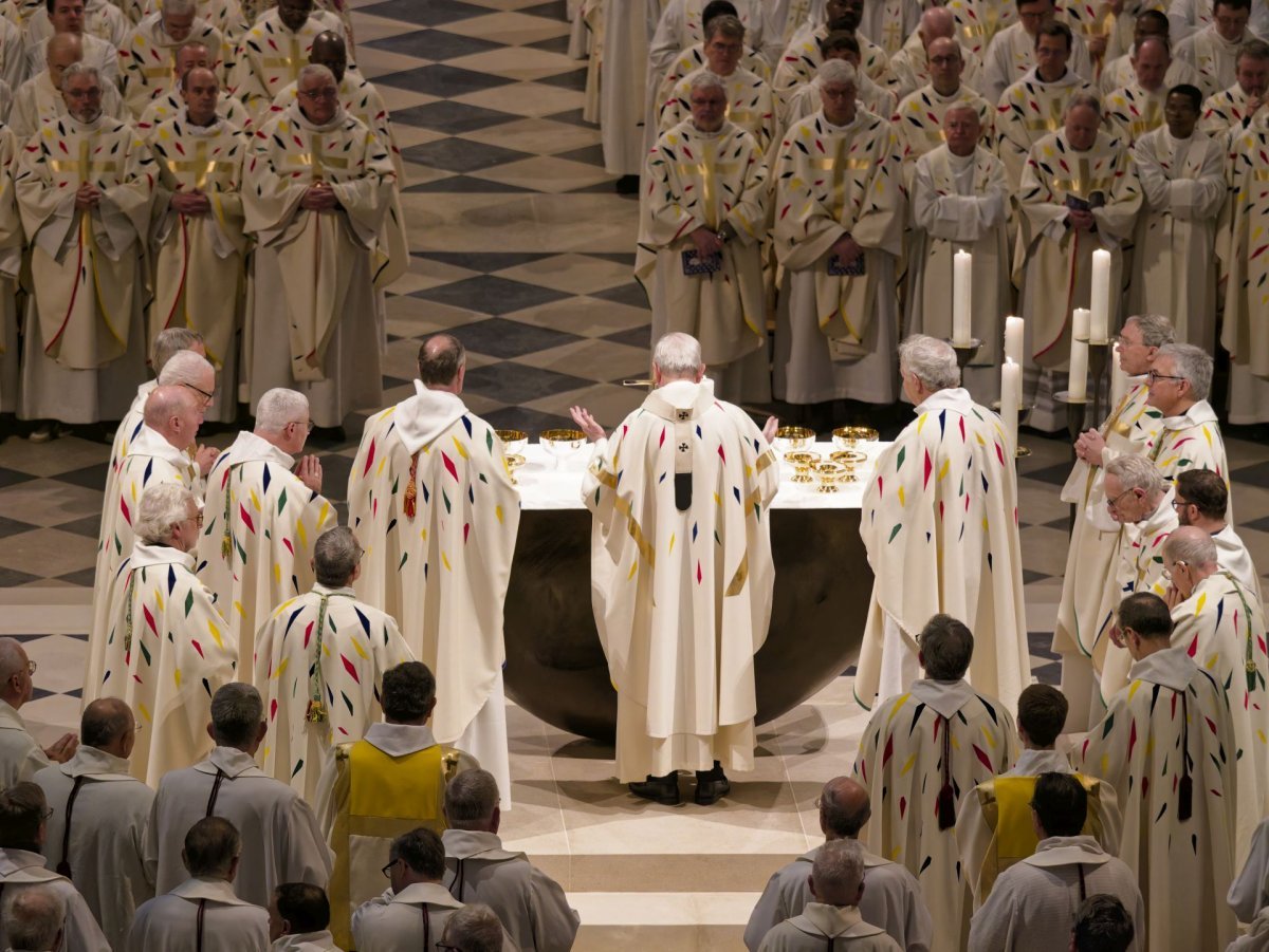 Messe en présence des prêtres et diacres de Paris. © Yannick Boschat / Diocèse de Paris.