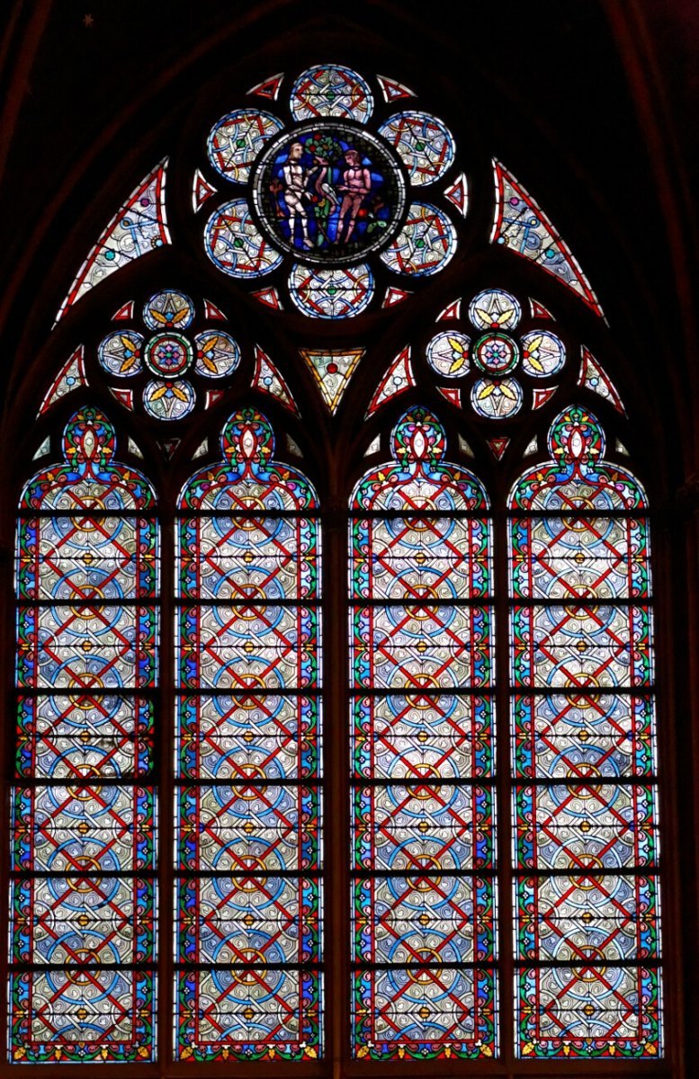 Vitraux de Notre-Dame de Paris. © Yannick Boschat.