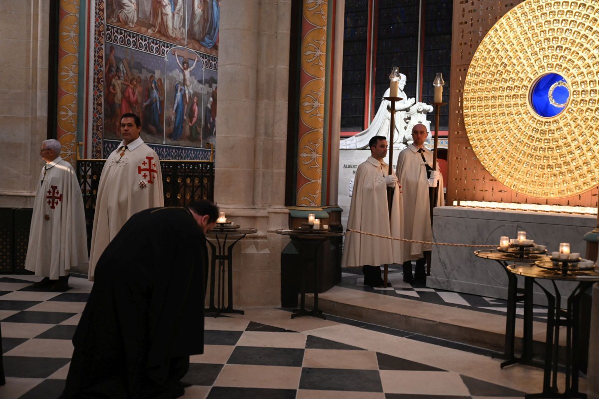 Retour de la Couronne d'épines à Notre-Dame de Paris. © Marie-Christine Bertin / Diocèse de Paris.
