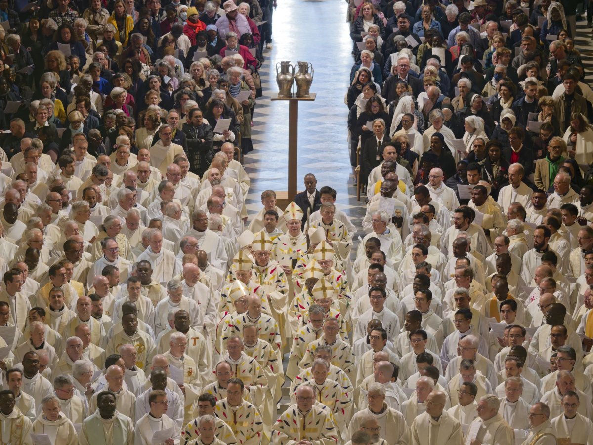 Messe chrismale 2025. © Yannick Boschat / Diocèse de Paris.