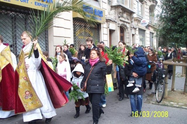1.Procession des Rameaux à Ste Elisabeth. 