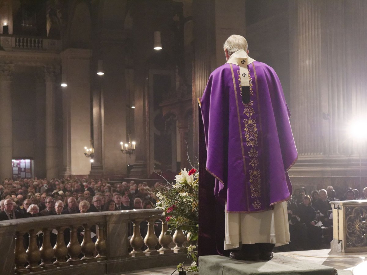 Messe d'action de grâce pour Benoît XVI à Saint-Sulpice. © Yannick Boschat / Diocèse de Paris.