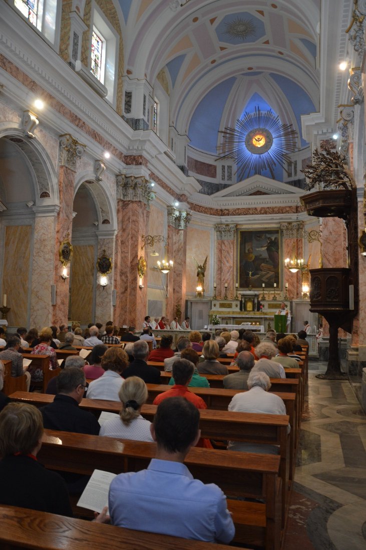 Messe d'action de grâce à Saint-Pierre de Jaffa. © Pierre-Louis Lensel / Diocèse de Paris.