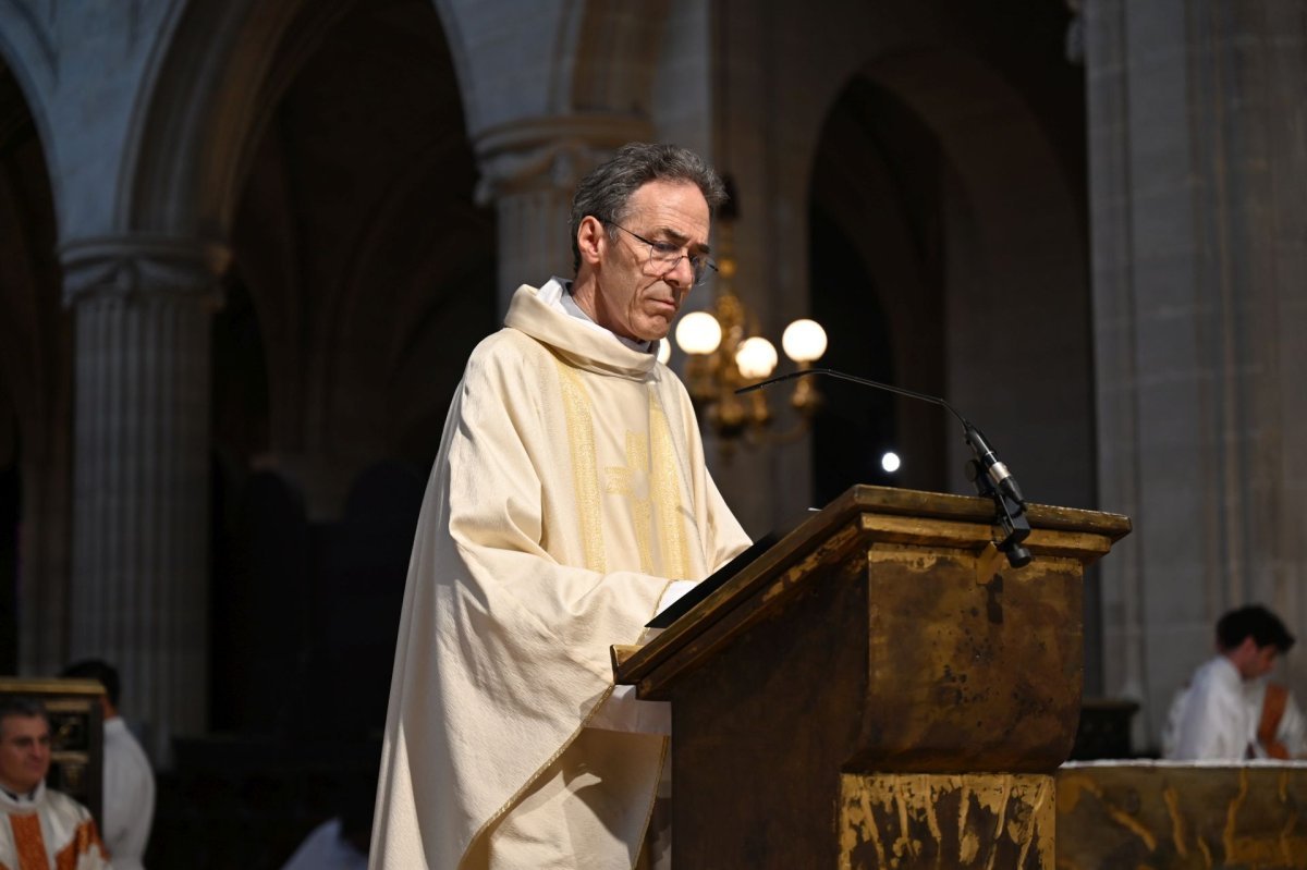 Institutions de séminaristes au lectorat et à l'acolytat. © Marie-Christine Bertin / Diocese de Paris.
