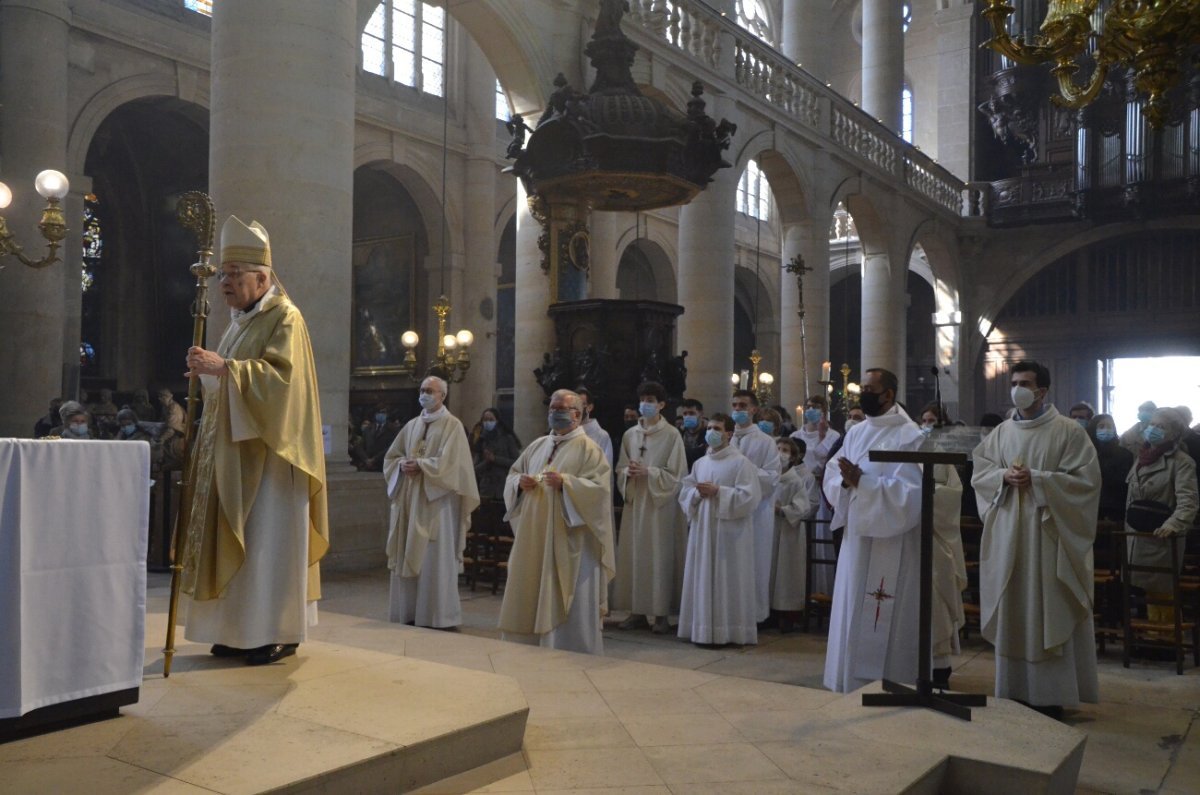 Messe de Pâques 2021 présidée par le cardinal André Vingt-Trois. © Michel Pourny / Diocèse de Paris.