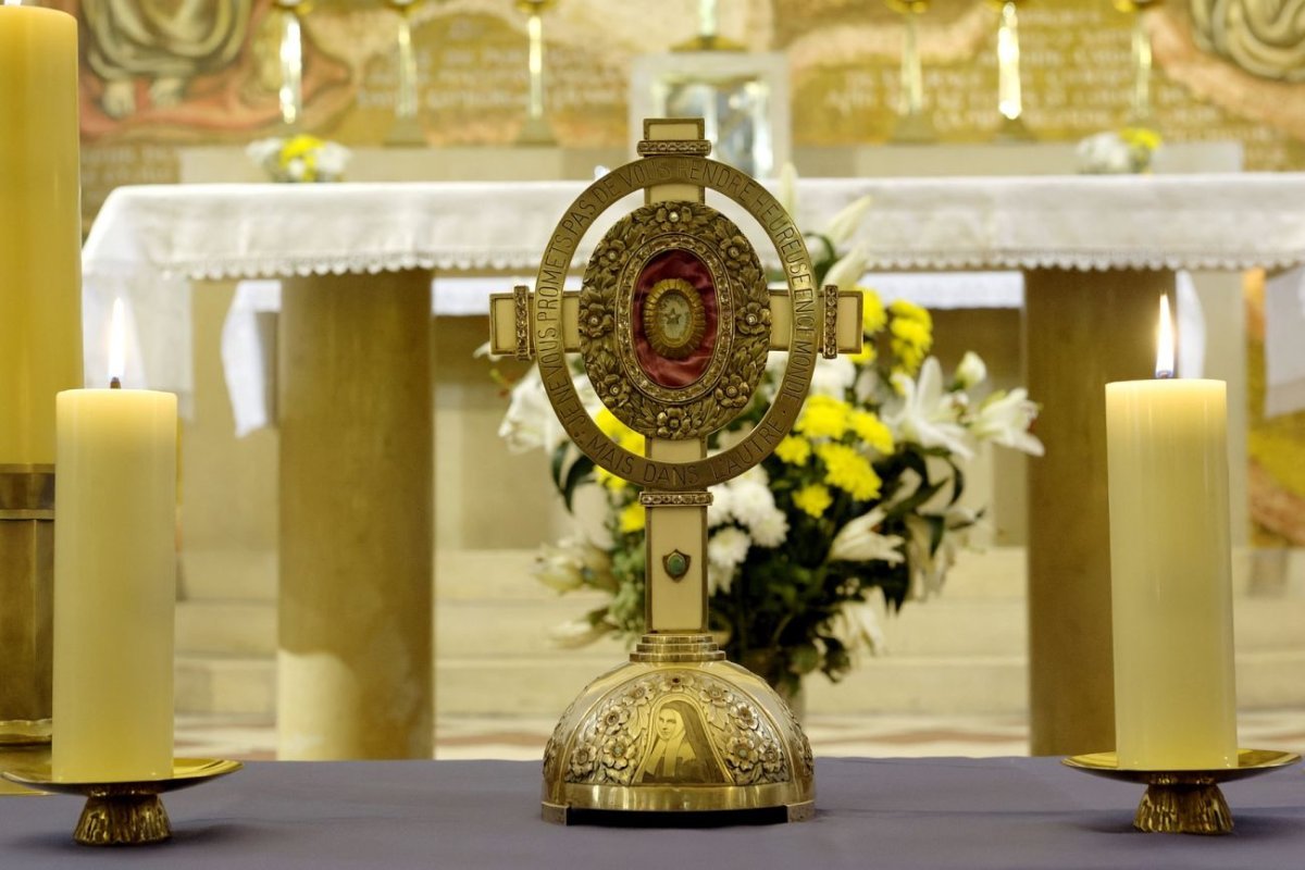 Accueil des reliques de sainte Bernadette à Saint-Antoine de Padoue. © Trung Hieu Do.