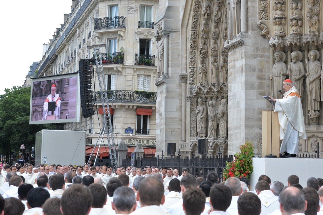 Homélie du cardinal André Vingt-Trois. © Marie-Christine Bertin / Diocèse de Paris.