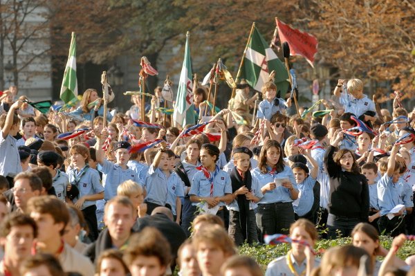 Messe du centenaire du scoutisme - 7 octobre 2007. © Esprit-photos.