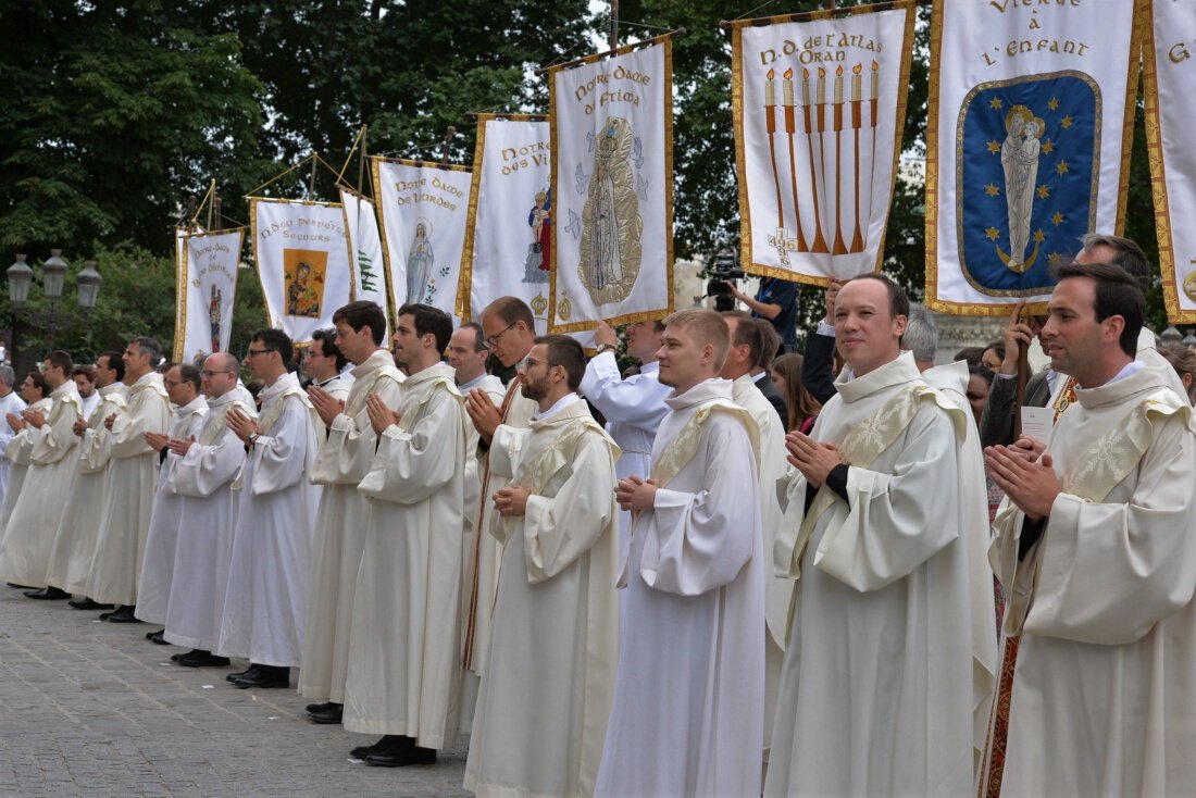 Les ordinands. © Marie-Christine Bertin / Diocèse de Paris.