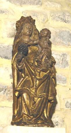 Vierge du XVe de la chapelle Saint-Aignan. © C. D. A. S.