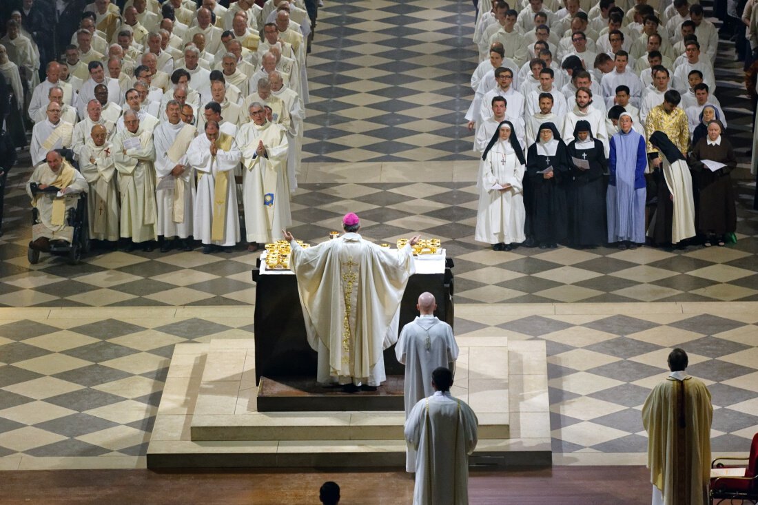 Liturgie eucharistique. © Yannick Boschat / Diocèse de Paris.