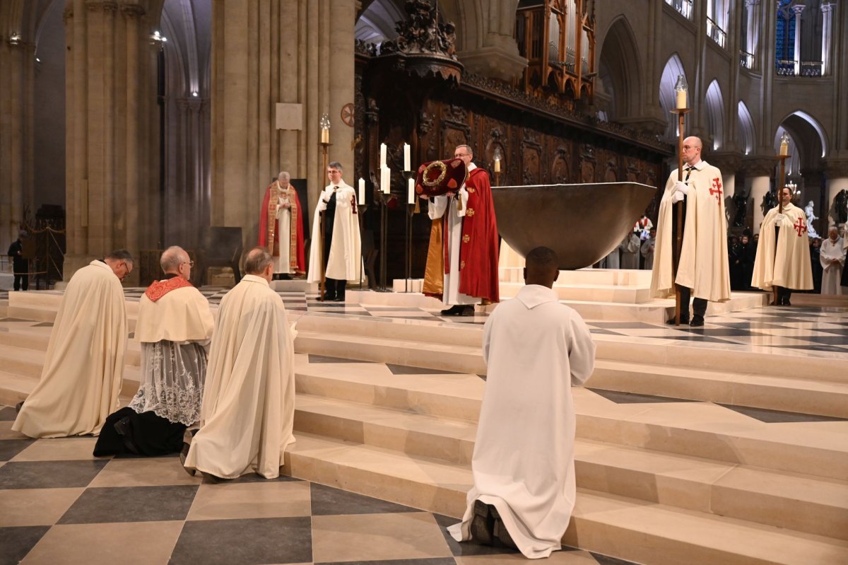 Retour de la Couronne d'épines à Notre-Dame de Paris. © Marie-Christine Bertin / Diocèse de Paris.
