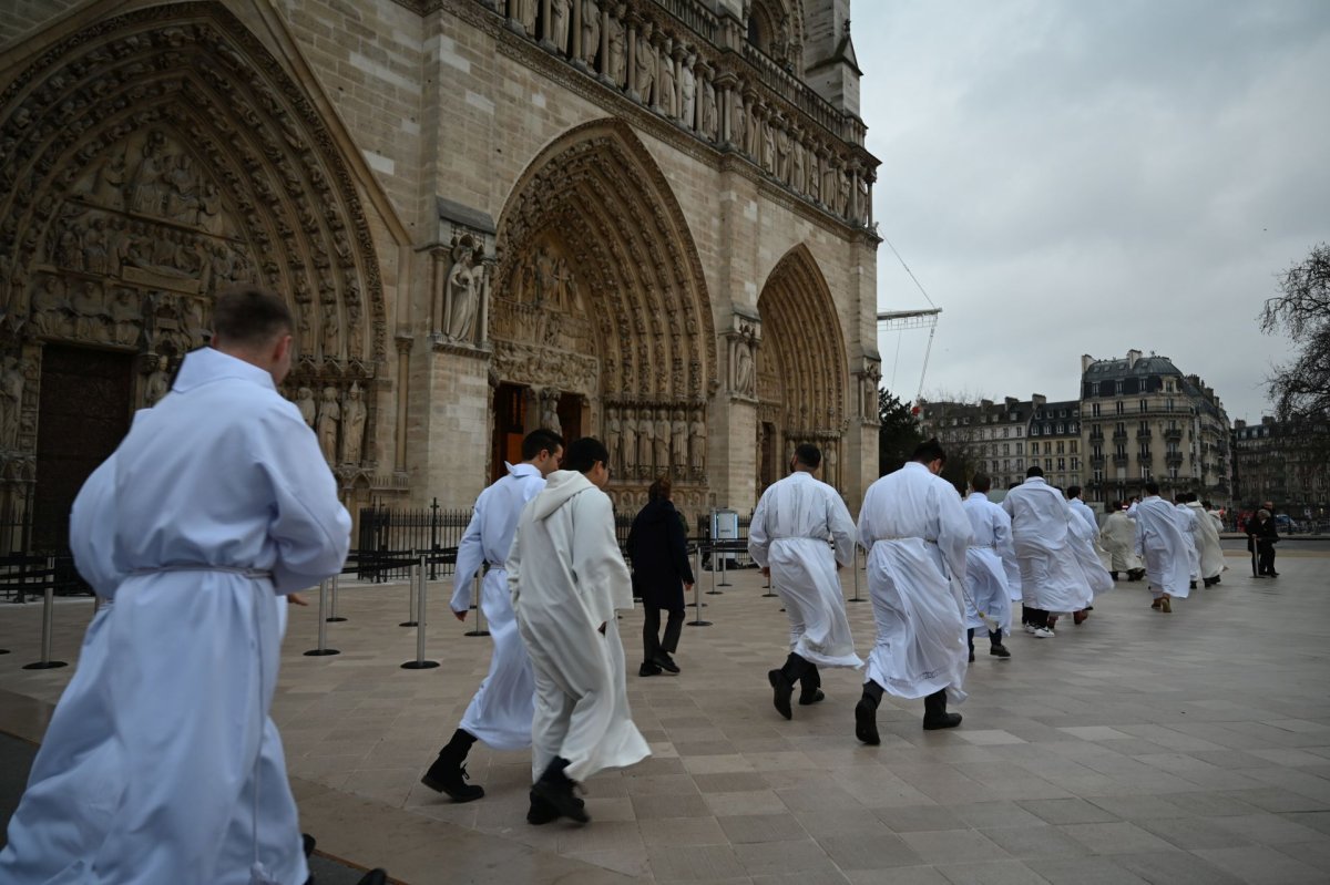 Messe en présence des prêtres et diacres de Paris. © Marie-Christine Bertin / Diocèse de Paris.