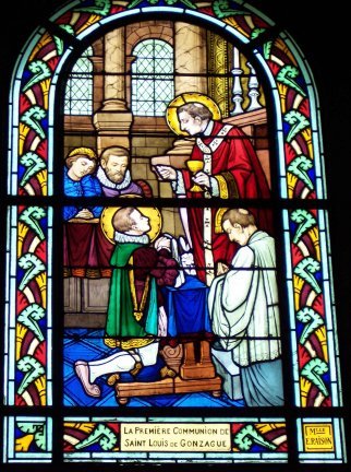La première communion de saint Louis de Gonzague. © C. D. A. S..