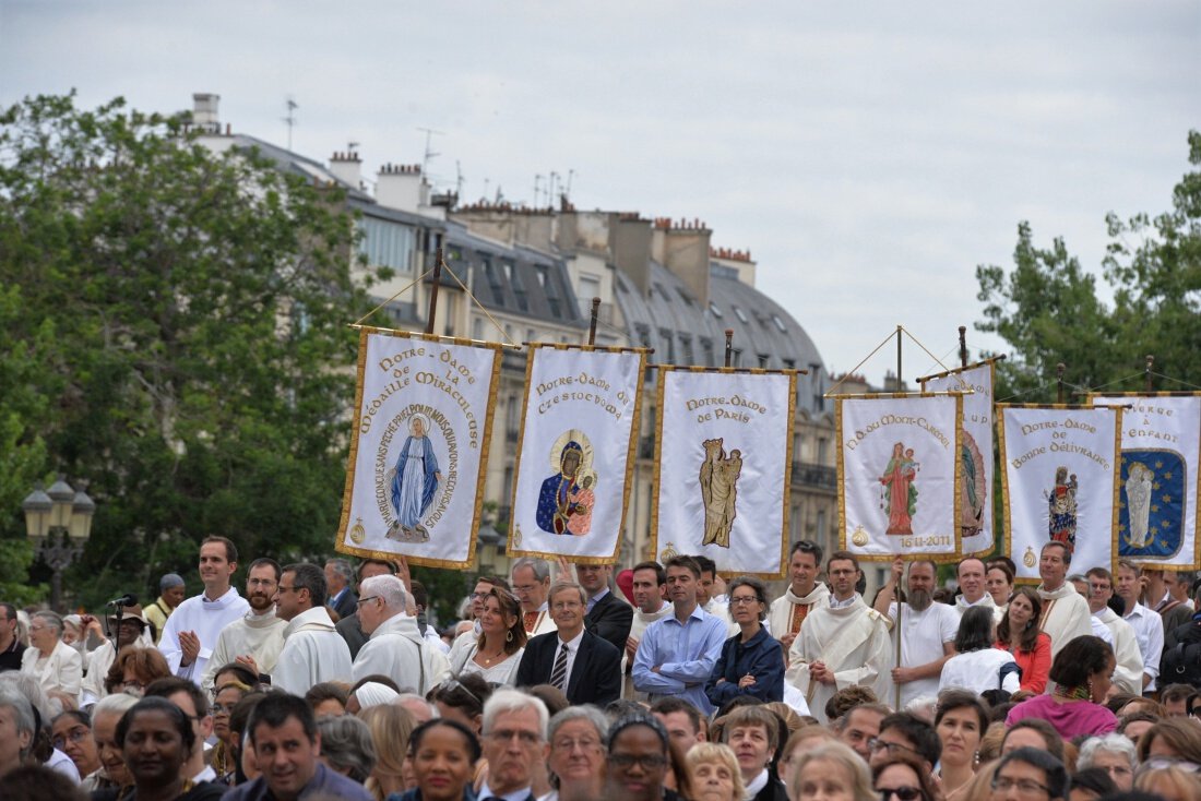Délégation des ordinands. © Marie-Christine Bertin / Diocèse de Paris.