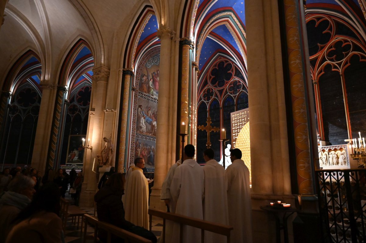 Veillée de l'espérance à Notre-Dame de Paris. © Marie-Christine Bertin / Diocèse de Paris.