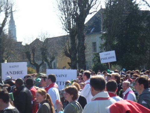 Pèlerinage des étudiants à Chartres 2007. © D. R..