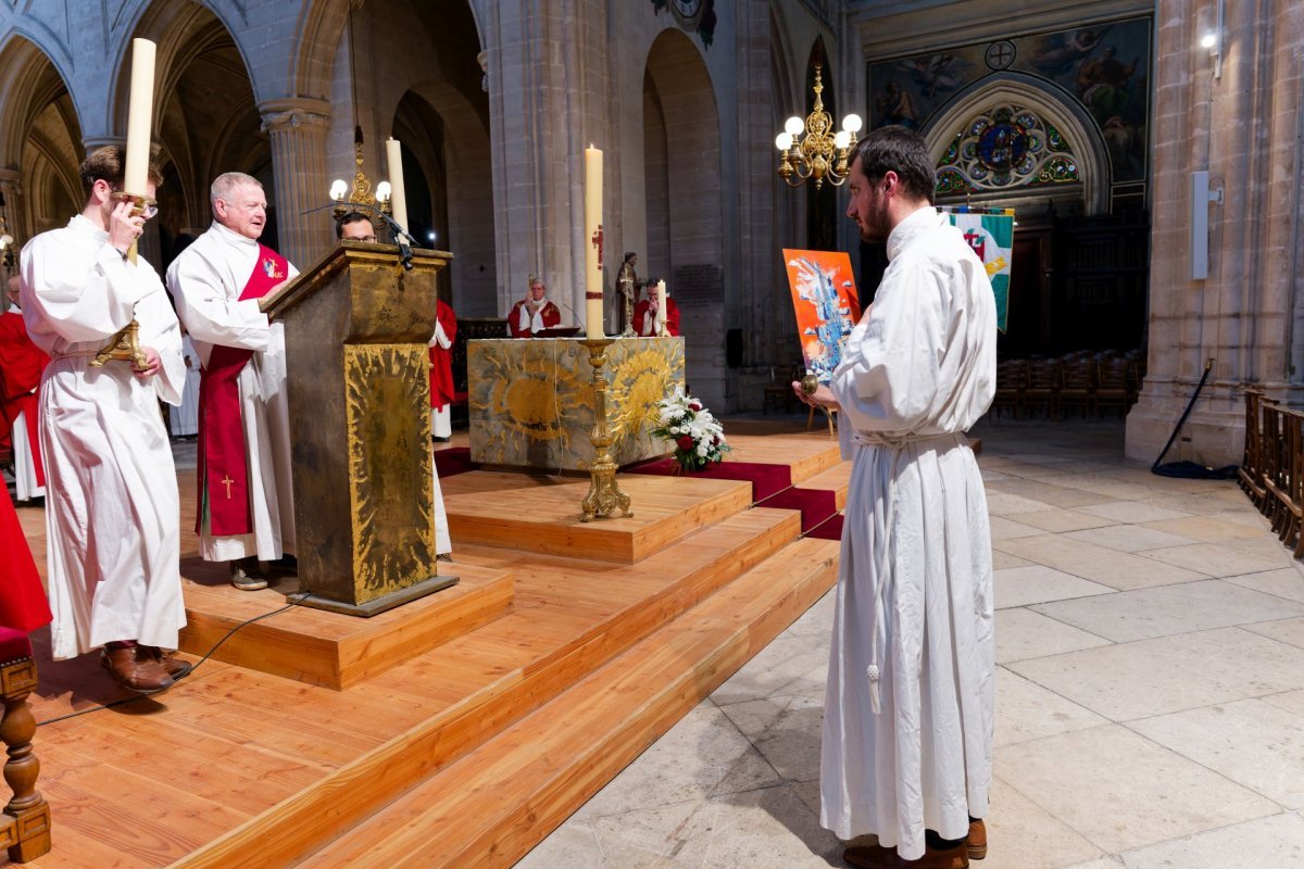 Mémoire des 50 martyrs de l'apostolat à Saint-Germain l'Auxerrois. © Yannick Boschat / Diocèse de Paris.