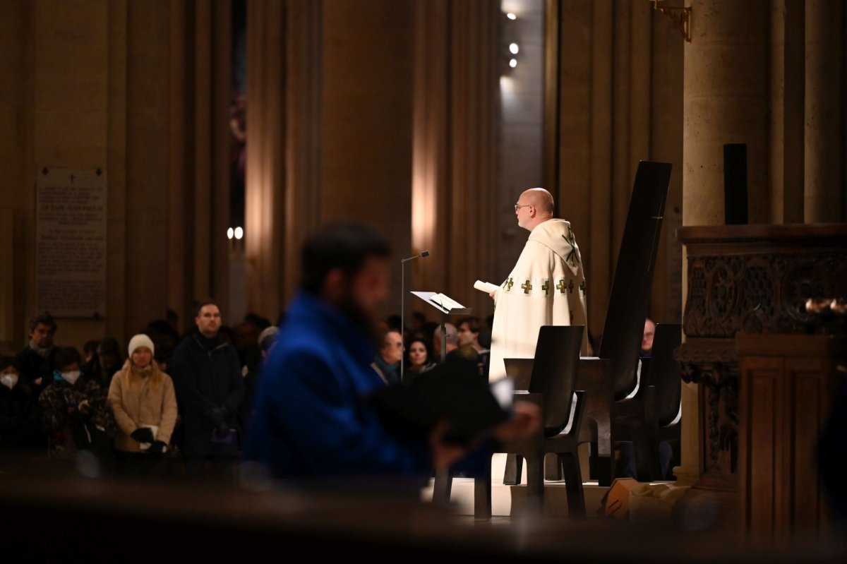 Vêpres du samedi 14 décembre 2024 à Notre-Dame de Paris. © Marie-Christine Bertin / Diocèse de Paris.