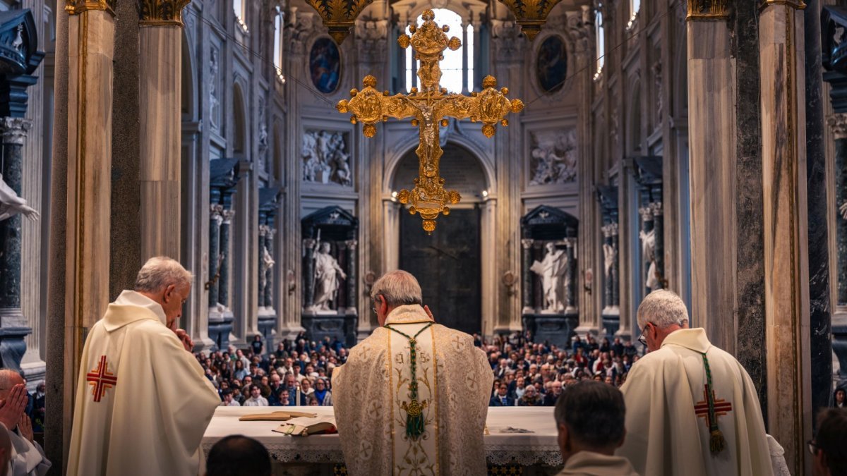 Pèlerinage jubilaire à Rome - 25 février. Saint-Jean de Latran © Liam Hoarau / Diocèse de Paris.