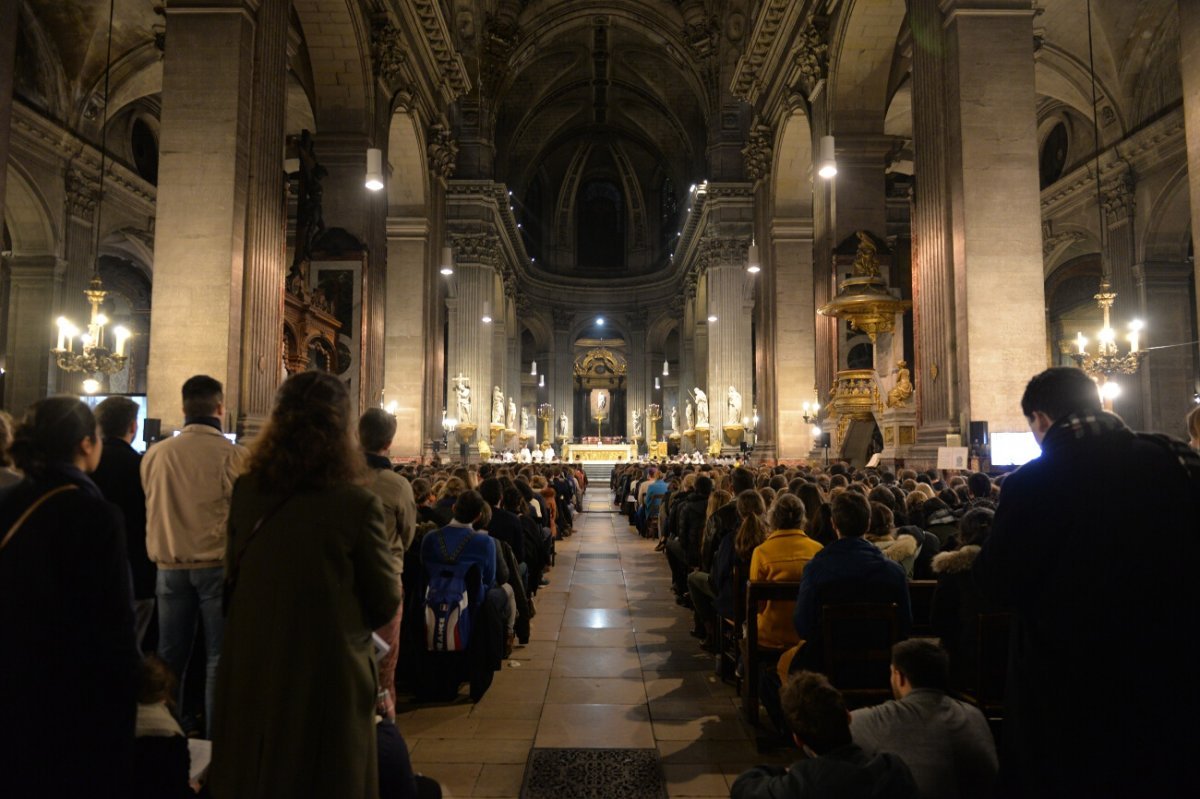 Messe des étudiants d'Île-de-France 2019. © Marie-Christine Bertin / Diocèse de Paris.