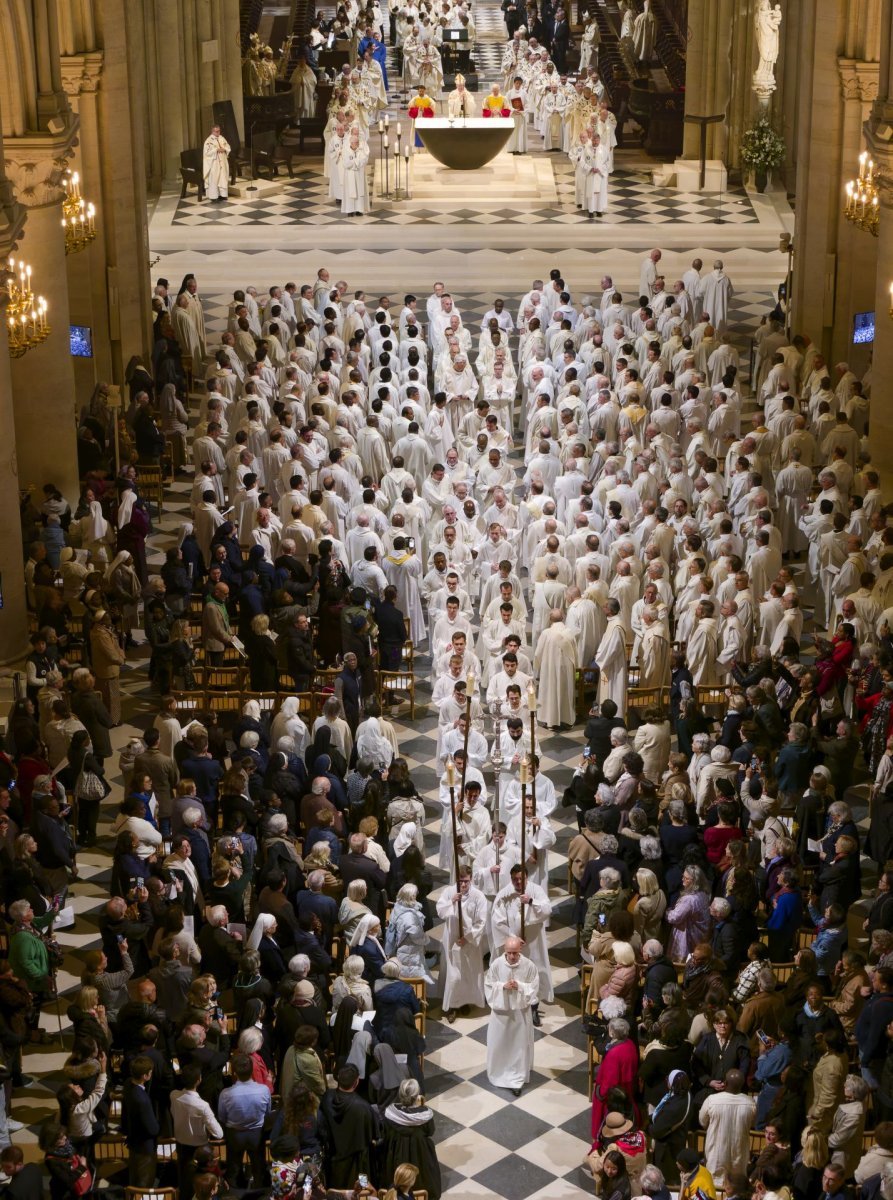 Messe chrismale 2025. © Yannick Boschat / Diocèse de Paris.