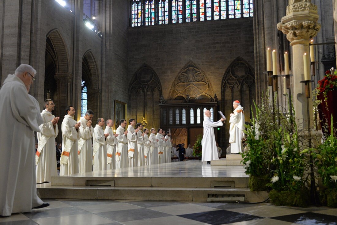Les ordinands. © Marie-Christine Bertin / Diocèse de Paris.