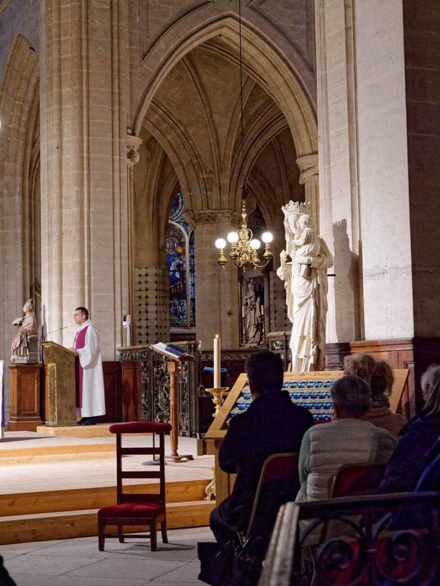 Conférence de carême de Notre-Dame de Paris du 1er mars 2020. © Yannick Boschat / Diocèse de Paris.